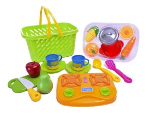 CANASTA CON FRUTAS 20 PIEZAS CON VELCRO COD 7303 - Imagen 2