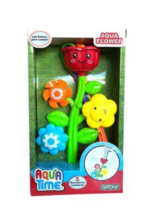 AQUA TIME FLOR AGUA MARINA 5 ROCIADORES ONDULARES COD 2797