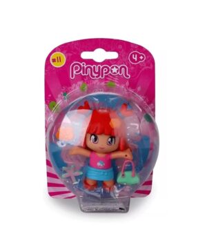 PINYPON FIGURA CON ACCESORIOS SERIE 11 PELO ROJO COD 16248 - Imagen 2