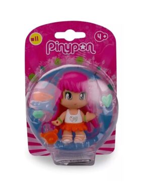 PINYPON FIGURA CON ACCESORIOS SERIE 11 PELO ROSA COD 16248 - Imagen 2