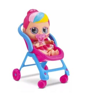 MUÑECA EN COCHE DE PASEO DIVER TOYS GLITTER  COD DIV098 - Imagen 2