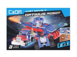 BLOQUES PARA ARMAR CADA OPTIMUS ROBOT PULL BACK COD 52019