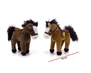 PELUCHE CABALLO PARADO 18 CM PHI PHI TOYS COD 3998 MARRON - Imagen 2