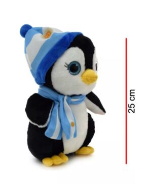 PELUCHE PINGUINO CON GORRO ARGENTINO 25 CM COD 4165 - Imagen 2