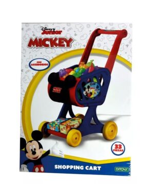 DISNEY MICKEY SHOPPING CART CARRITO CHANGO CON ACC COD 2800 - Imagen 2