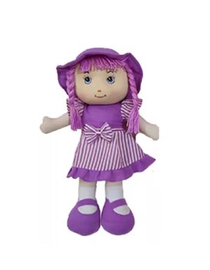 MUÑECA PEPONA DE TELA 50 CM COD IK004 VIOLETA