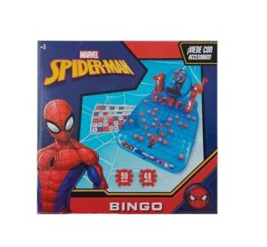 JUEGO DE MESA BINGO LOTTO SPIDERMAN 90 BOLILLAS COD 54859