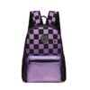 MOCHILA MUAA ESCOLAR URBANA ORIGINAL COD 17588 CUADRO VIOLETA