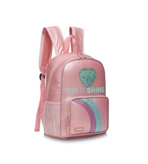 MOCHILA TRENDY BORN TO SHINE URBANA ESCOLAR COD 17616 ROSA - Imagen 2