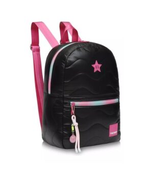 MOCHILA TRENDY METALIZADA URBANA ESCOLAR COD 17626 NEGRO - Imagen 2