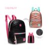 MOCHILA TRENDY METALIZADA URBANA ESCOLAR COD 17626 NEGRO - Imagen 4