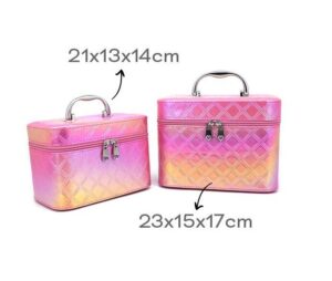 ORGANIZADOR BEAUTY TRENDY SET X 2  COFRE COD 17723 FUCCIA - Imagen 4