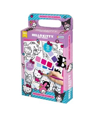 HELLO KITTY AND FRIENDS PINTANDO CON ACUARELAS COD 09847