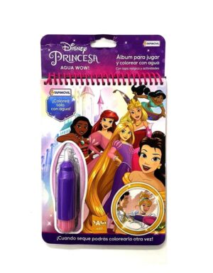 DISNEY PRINCESAS AQUA WOW  COLOREA SOLO CON AGUA COD 0709