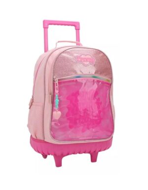 MOCHILA TRENDY CON CARRITO ROSA BASE REFORZADA COD 28040 - Imagen 2