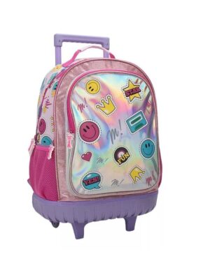 MOCHILA MUAA EMOJIC CON CARRITO 18 PULG COD 28054 - Imagen 2