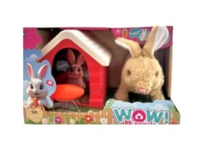 PELUCHE CONEJO INTERACTIVO WOW CON CASITA COD IK0688 BEIGE