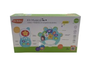 SET MUSICAL CELULAR CON PANDERETA SONIDO Y MELODIAS COD 0368 ROJ - Imagen 3