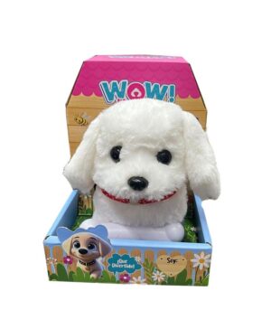 PELUCHE PERRO INTERACTIVO WOW MI MASCOTA  COD IK0693 BLANCO