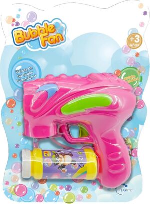 BURBUJER PISTOLA DE BURBUJAS AUTOMATICA COD E006 ROSA