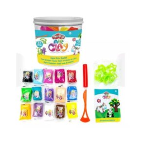 MASA PLAY DOH AIR CLAY BUCKET BALDE 15 MASAS COD 9083 - Imagen 2