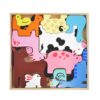 JUEGO DE ENCASTRE MADERA ANIMALES DE LA GRANJA COD 0012 - Imagen 3