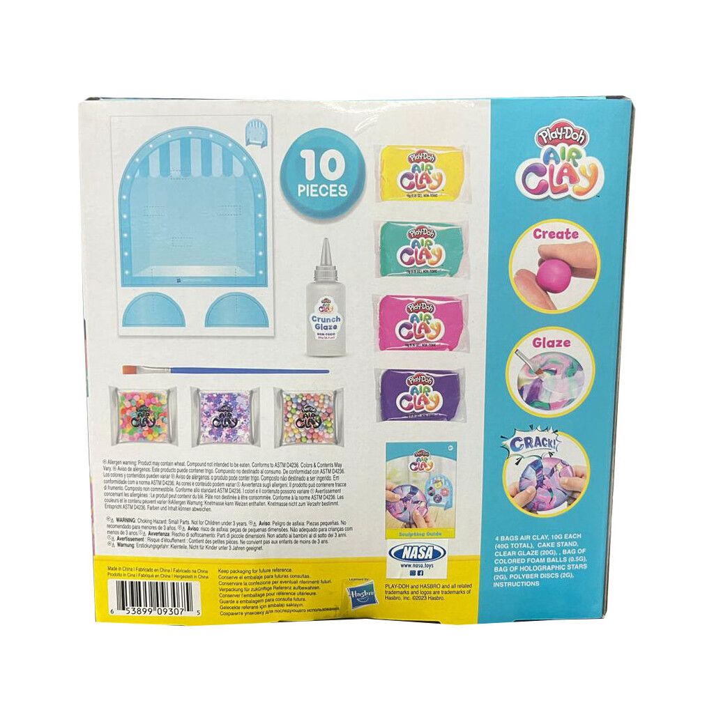 MASA PLAY DOH AIR CLAY DONUTS DE PLASTILINA CRUJIENTE COD 9307 - Imagen 3