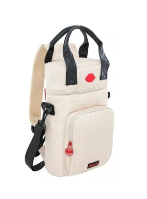 MOCHILA BOLSO MATERA LAS OREIRO PORTA TERMO COD 18466 BEIGE - Imagen 2