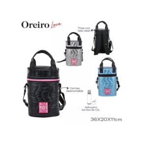 MOCHILA BOLSO MATERA LAS OREIRO PORTA TERMO COD 18469 GRIS - Imagen 4