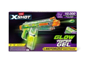 X-SHOT PISTOLA GLOW HYPER GEL MOTORIZADA NIGHTMARE COD 7609
