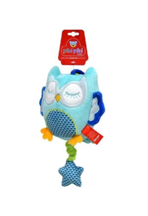 CUNERO PELUCHE  MUSICAL BUHO PHI PHI TOYS 8717 TURQUESA - Imagen 2
