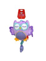 CUNERO PELUCHE MUSICAL  BUHO PHI PHI TOYS 8717 VIOLETA