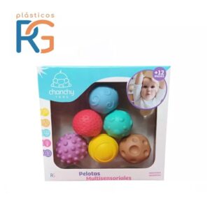 PELOTAS MULTISENSORIALES CON CHIFLE CAJA X 6 COD 14030 - Imagen 3
