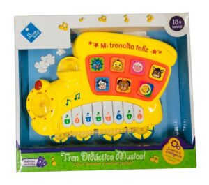 EL DUENDE AZUL TREN DIDACTICO MUSICAL VR2 6011 TREN AMARILLO
