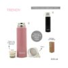 TERMO TRENDY BOTELLA TERMICA PICO CEBADOR COD 14092 ROSA - Imagen 4