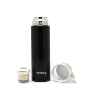 TERMO TRENDY BOTELLA TERMICA PICO CEBADOR COD 14092 NEGRO - Imagen 2