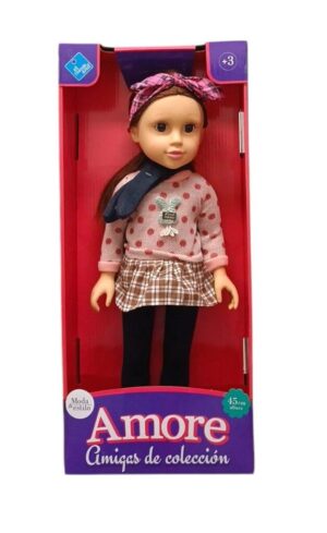MUNECA COLECCION AMORE MODA Y ESTILO 45 CM VR8 7560 MOD 09