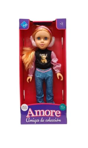MUNECA COLECCION AMORE MODA Y ESTILO 45 CM VR5 7560 MOD 05