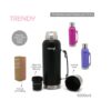 TERMO MATERO TRENDY INOX PICO CEBADOR 1000 ML COD 16315 FUCSIA - Imagen 5