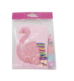 DIARIO CUADERNO TRENDY CON BOLIG TAPA DURA COD 15225 ROSA - Imagen 3