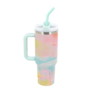 VASO TERMICO TRENDY 1200 ML MANIJA Y SORBETE COD 18458 ROSA - Imagen 4