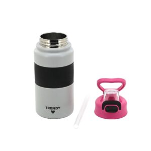 BOTELLA TERMICA TRENDY 600 ML TAPA CON PICO COD 18441 GRIS - Imagen 2