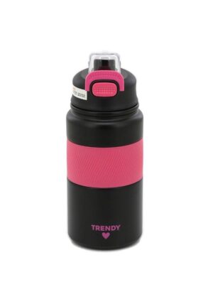 BOTELLA TERMICA TRENDY 600 ML TAPA CON PICO COD 18441 NEGRO