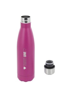 BOTELLA TERMICA TRENDY 500 ML TAPA ROSCA COD 18397 FUCSIA - Imagen 2
