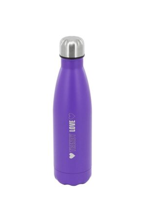 BOTELLA TERMICA TRENDY 500 ML TAPA ROSCA COD 18397 VIOLETA