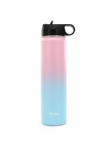 BOTELLA TERMICA TRENDY 800 ML CON PICO COD 12514 ROSA CELESTE