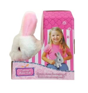 PELUCHE CONEJO COPITO CON MOVIMIENTO COD 8067 BLANCO