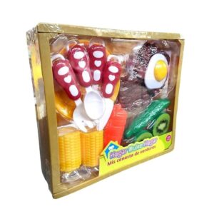 SET JUEGO COMIDA EN BANDEJA PIEZAS CON ABROJO VR2 7477 MODELO 02 - Imagen 2