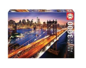 PUZZLE EDUCA X 3000 MANHATTAN AL ATARDECER COD 18508