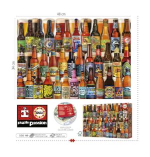 PUZZLE EDUCA X 500 CERVEZAS ARTESANALES COD 19610 - Imagen 3